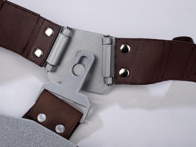 CosFantasy Mens Cosplay Belt PU Leather Holster Costume Belts Props Accessory for Halloween - Image 5
